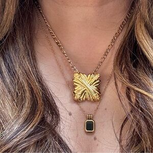 Authentic Fendi vintage clip on earring repurposed as pendant